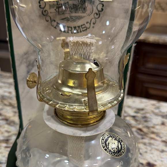 NEW IN BOX Lamplight Farms Glass Oil Lamp - Picture 4 of 13